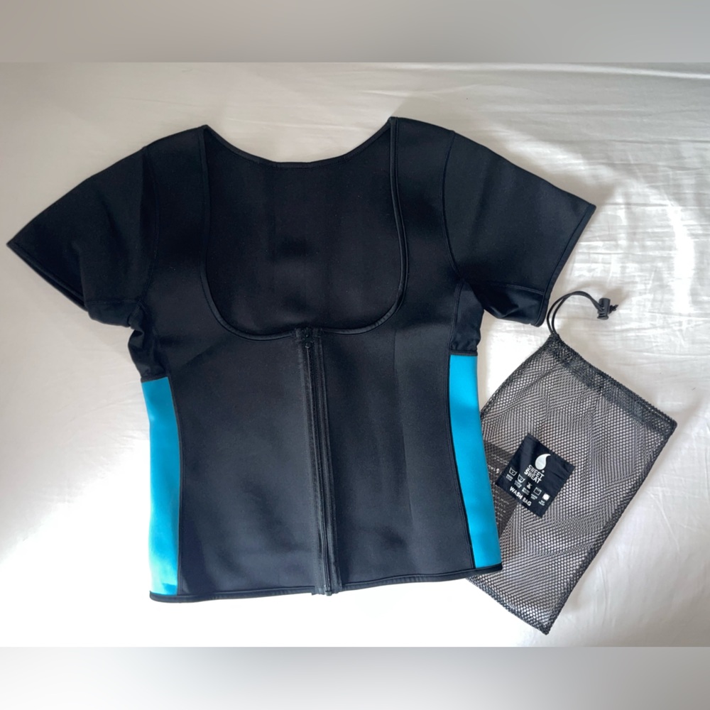 SweetSweat Black and Blue Short Sleeve XL Trainer